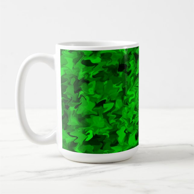 Green Swirl 15oz Mug (Left)