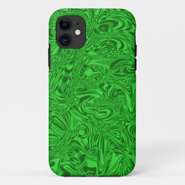 Green Swirl Case-Mate iPhone Case (Back)
