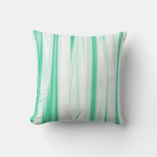 Green Swirl Decorative Throw Pillow