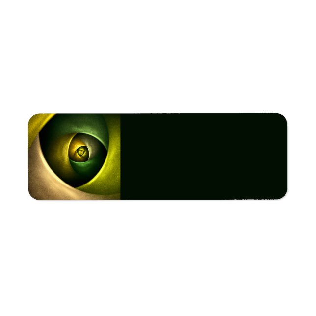 Green Swirl Floral Modern Abstract Art Pattern #23 (Front)