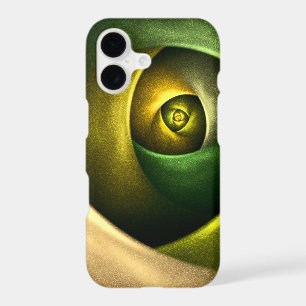 Green Swirl Floral Modern Abstract Art Pattern #23