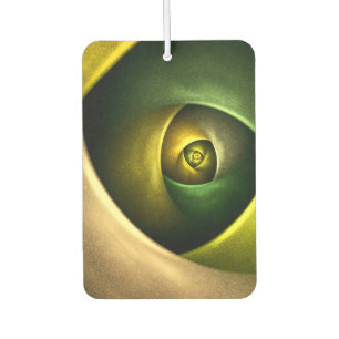 Green Swirl Floral Modern Abstract Art Pattern #23 Car Air Freshener