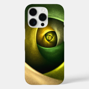 Green Swirl Floral Modern Abstract Art Pattern #23 iPhone 16 Pro Case