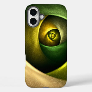 Green Swirl Floral Modern Abstract Art Pattern #23 iPhone 16 Plus Case