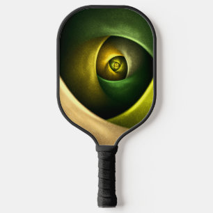 Green Swirl Floral Modern Abstract Art Pattern #23 Pickleball Paddle