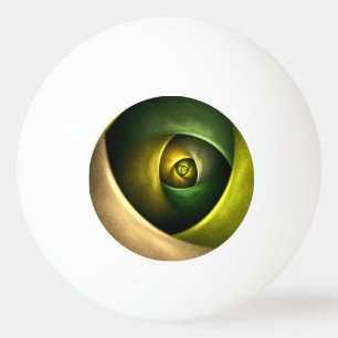 Green Swirl Floral Modern Abstract Art Pattern #23 Ping Pong Ball