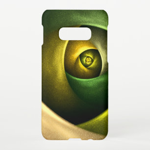 Green Swirl Floral Modern Abstract Art Pattern #23 Samsung Galaxy Case