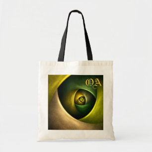 Green Swirl Floral Modern Abstract Art Pattern #23 Tote Bag