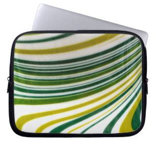 Green Swirl Laptop Bag