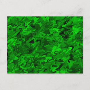 Green Swirl Postcard