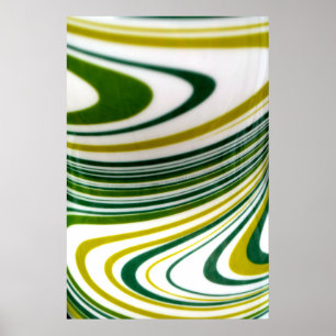 Green Swirl Poster