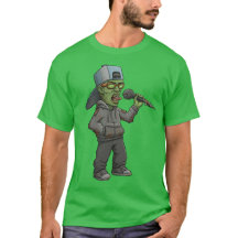 green t-shirt