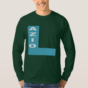 Green T-shirt with long sleeves DESIGN LAZIO