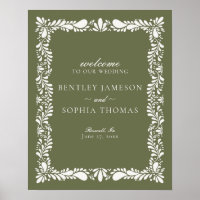 Green Talavera Tile Spanish Fiesta Wedding Welcome
