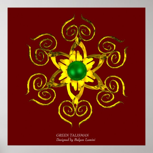 GREEN TALISMAN,red Poster (Front)