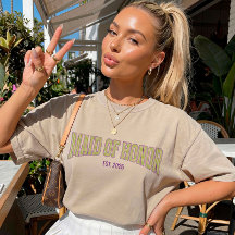 Green + Tan Stripe Purple MAID OF HONOR