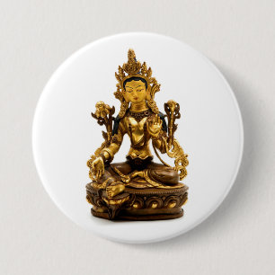 Green Tara 7.5 Cm Round Badge