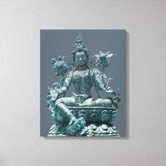 Green Tara Canvas Print