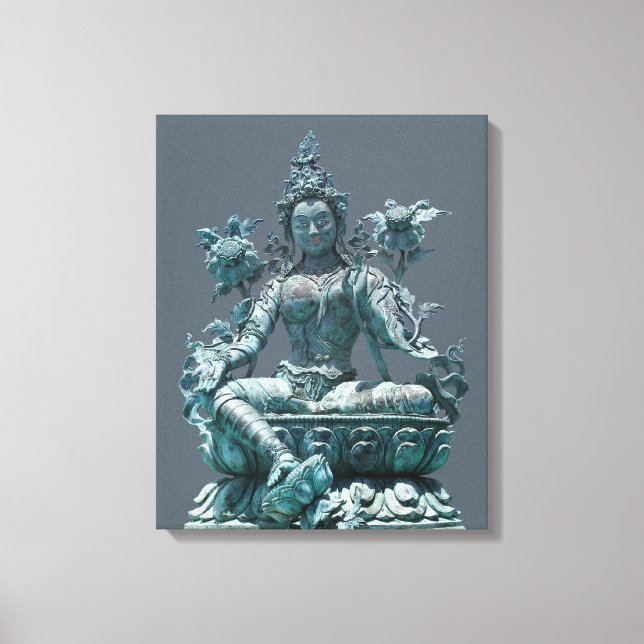 Green Tara Canvas Print (Front)