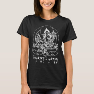 Green Tara Mantra Buddha Tibetan Buddhism Vajrayan T-Shirt