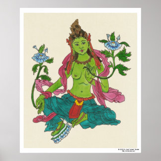 Green Tara Poster