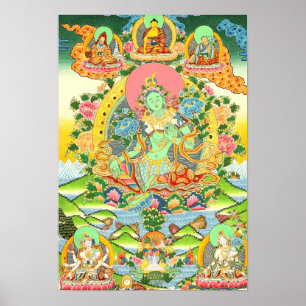 Green Tara Poster