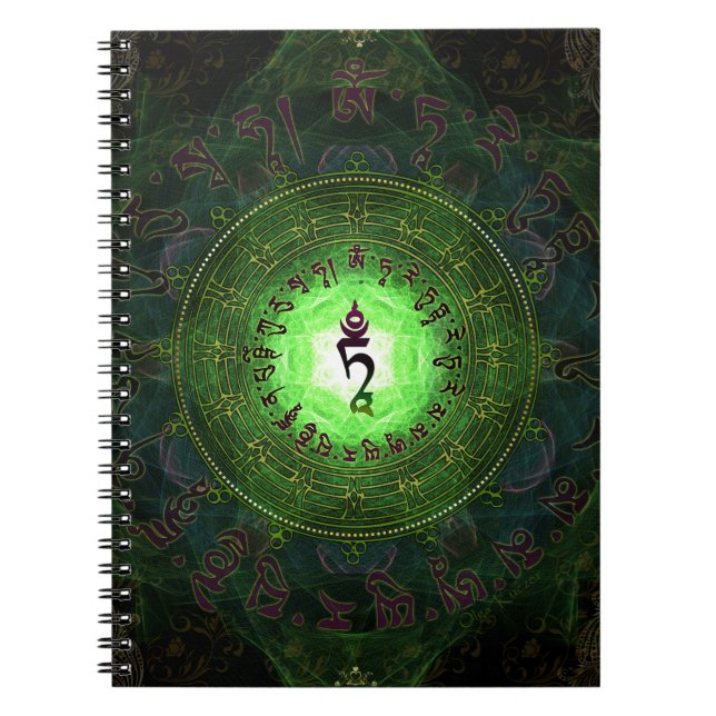 Green Tara - Protection from dangers and suffering Notebook (Front)
