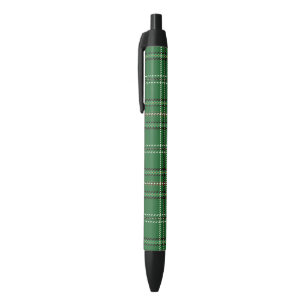 Green Tartan    Black Ink Pen