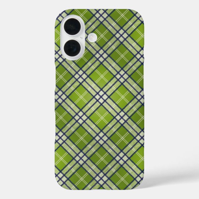Green Tartan Case-Mate iPhone Case (Back)
