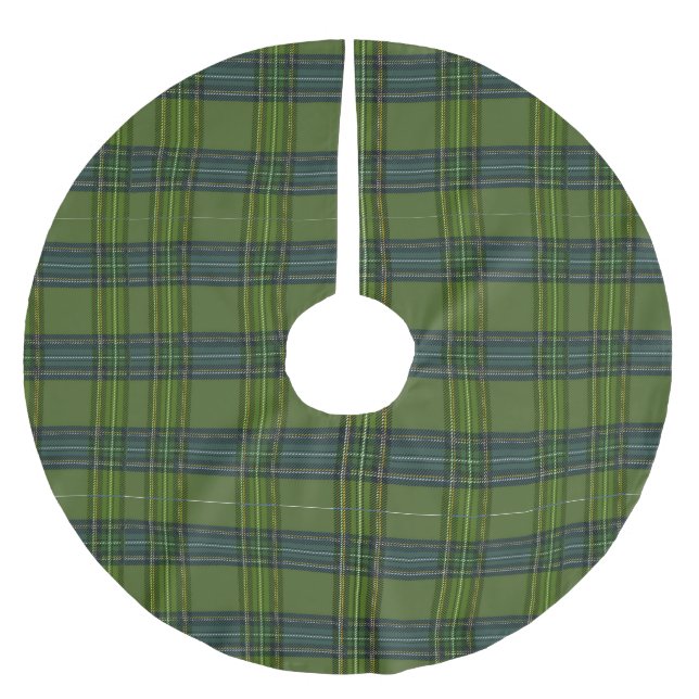 Green Tartan  - Christmas Tree Skirt (Front)