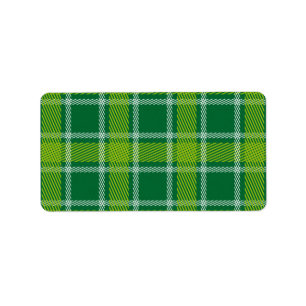 Green Tartan Labels
