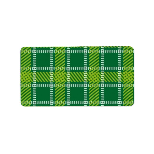 Green Tartan Labels (Front)