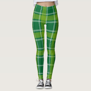 Green Tartan Leggings