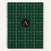 Green Tartan Monogram