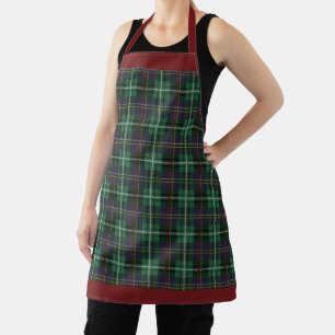 Green Tartan Plaid Apron
