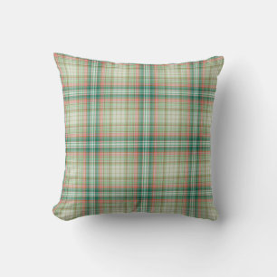 Green Tartan Plaid Cushion