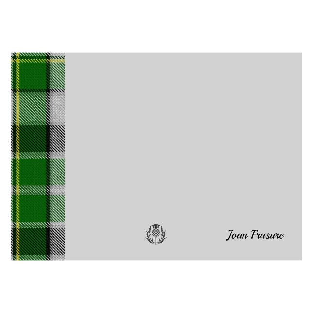 Green Tartan & Scottish Thistle Post-It Notes (Creator Uploaded)