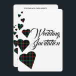 Green Tartan Wedding Invitation<br><div class="desc">Matching Green Tartan wedding stationery available.</div>