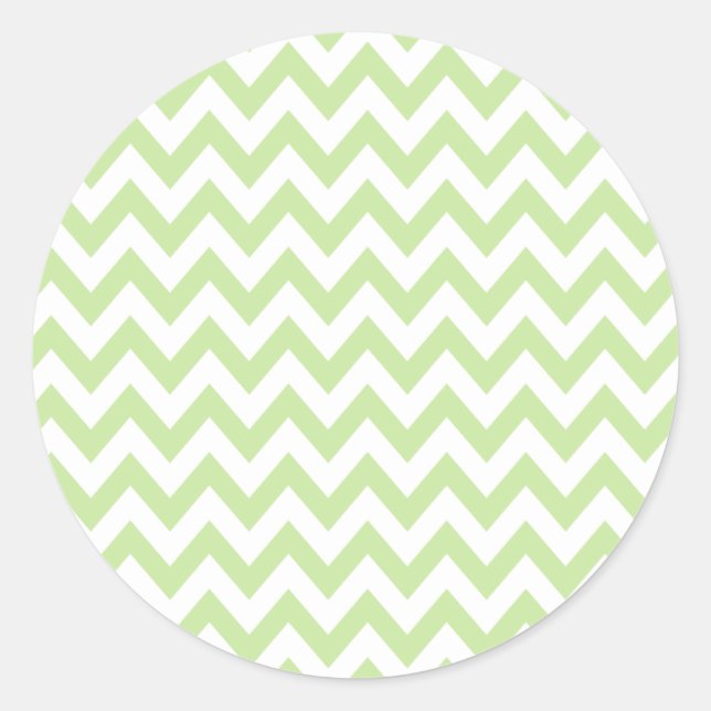 Green Tea Chevron Stickers (Front)