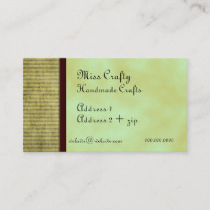 Green Tea Custom Business Card