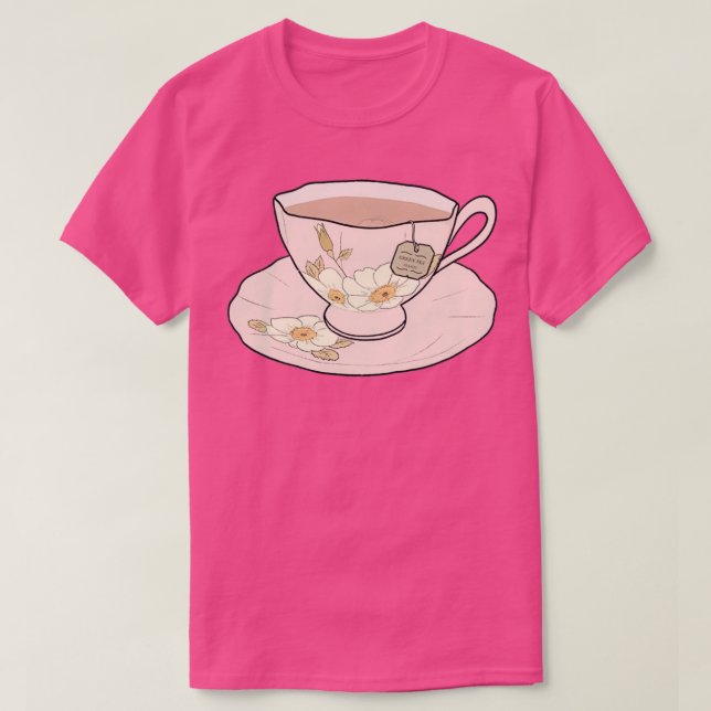 Green Tea in a tea cup T-Shirt (Design Front)