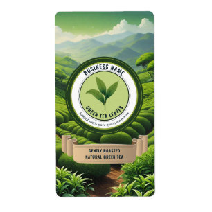 Green Tea Label Templates
