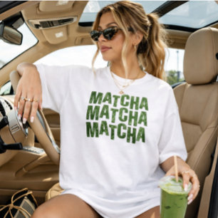 Green Tea Latte T-Shirt MATCHA shirt, matcha tee