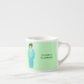 Green tea please espresso cup