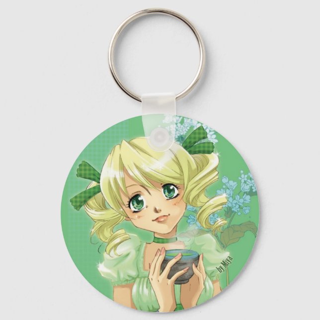 green tea porte clé key ring (Front)
