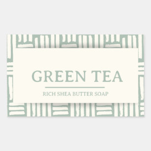 Green Tea Shea butter soap package label