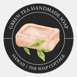 Green Tea Soap label