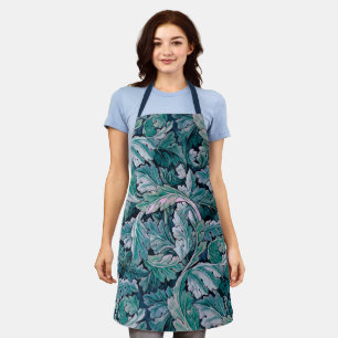 Green & Teal Morris Leaves Apron