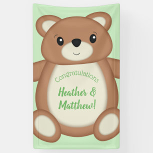 Green Teddy Bear Banner