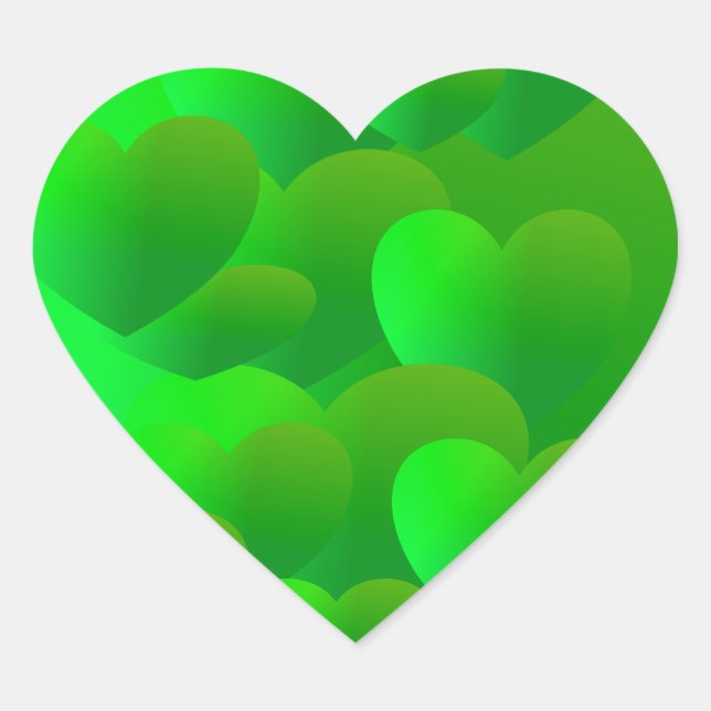 Green Tenderness Heart Sticker (Front)